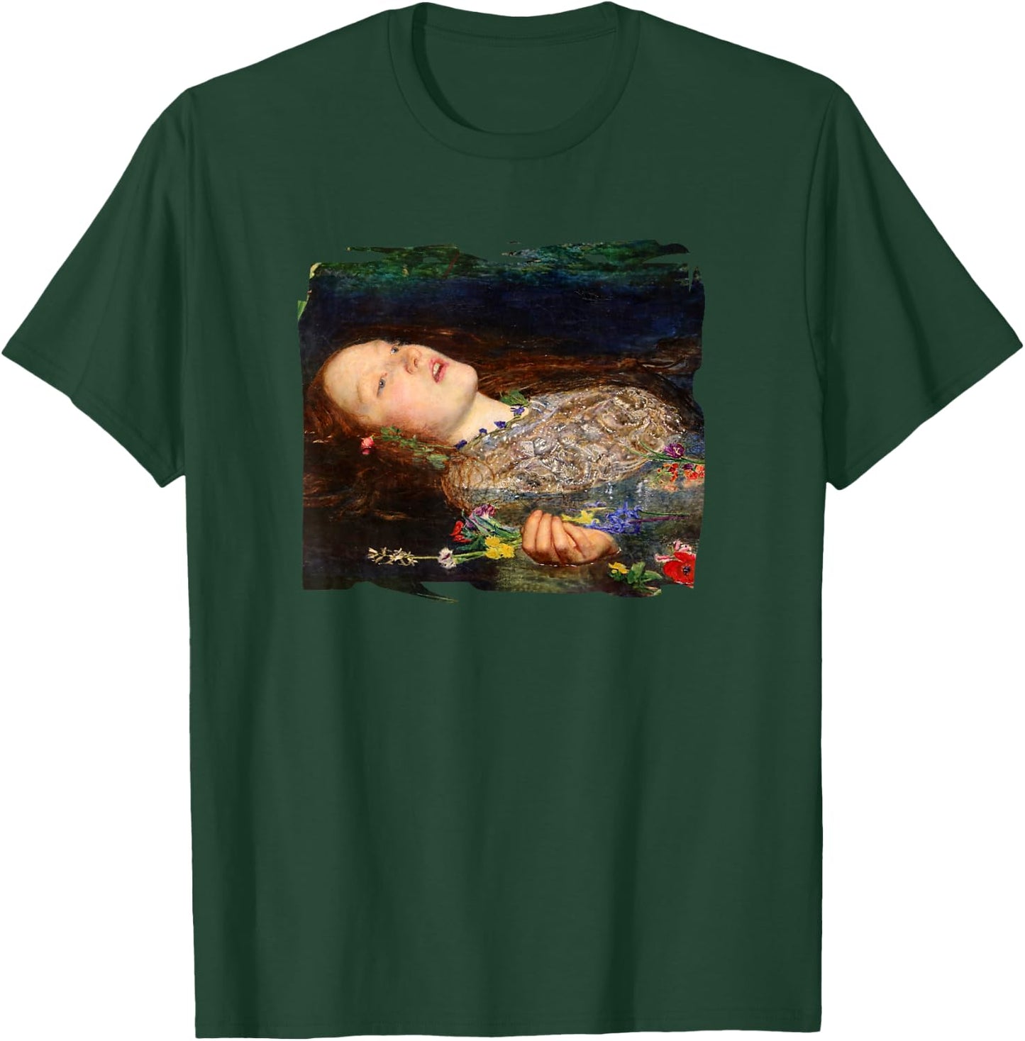 Ophelia by John Everett Millais T-Shirt - T-Shirt | Forest