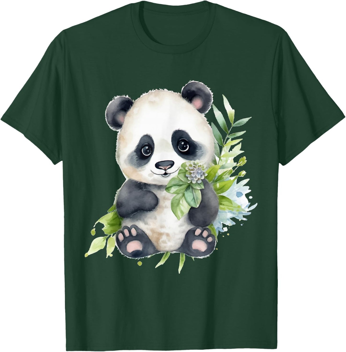 Watercolor Panda T-Shirt - T-Shirt | Forest