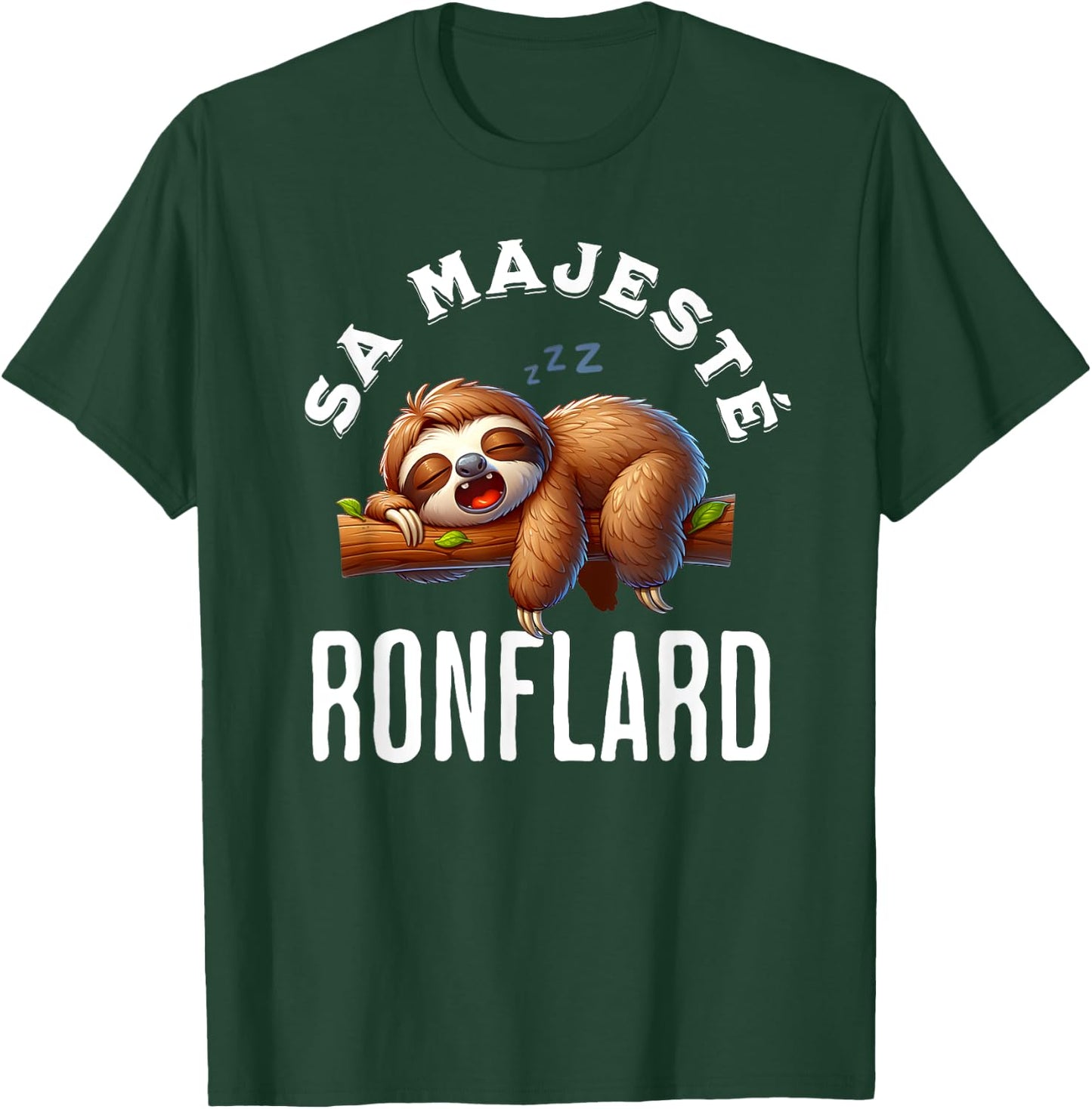 Snorer Funny Gift Man Humour Pyjamas , Black, S T-Shirt - T-Shirt | Forest