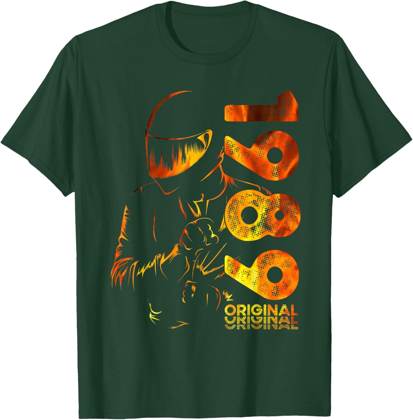 36e Anniversaire Homme Moto Motard Biker 1989 T-Shirt - T-Shirt | Forest