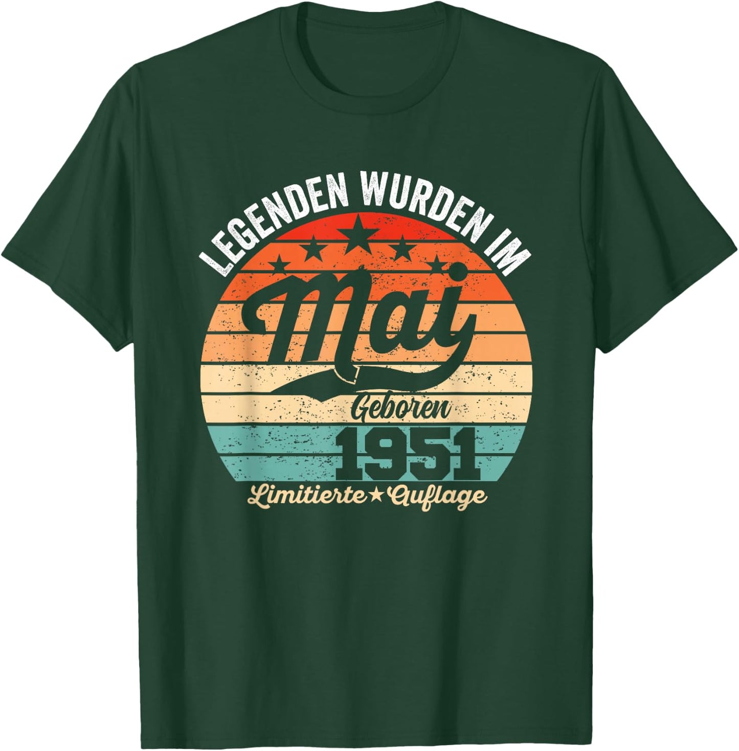 75. Geburtstag Geschenk Mann Legenden Sind Im Mai 1951 T-Shirt - T-Shirt | Forest