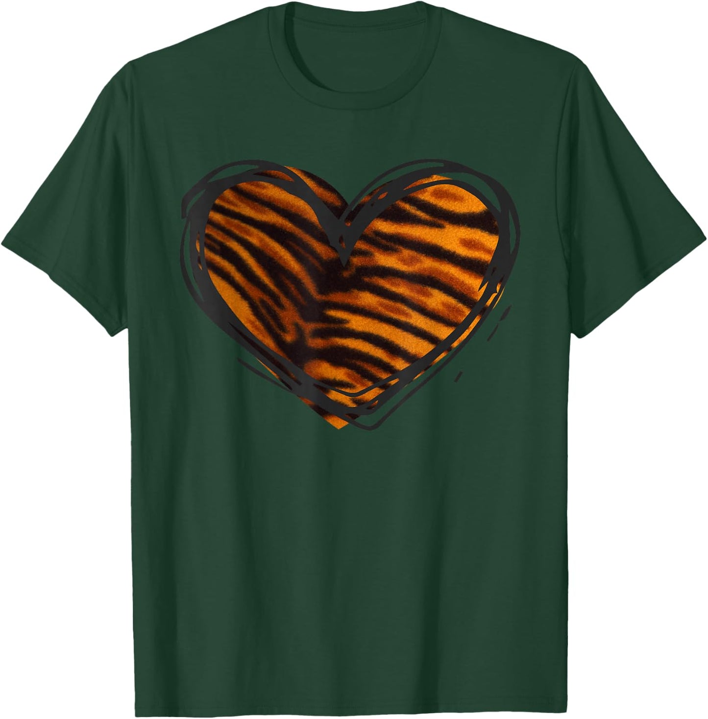 Herz-Tiger-Muster – I Love Tiger T-Shirt - T-Shirt | Forest