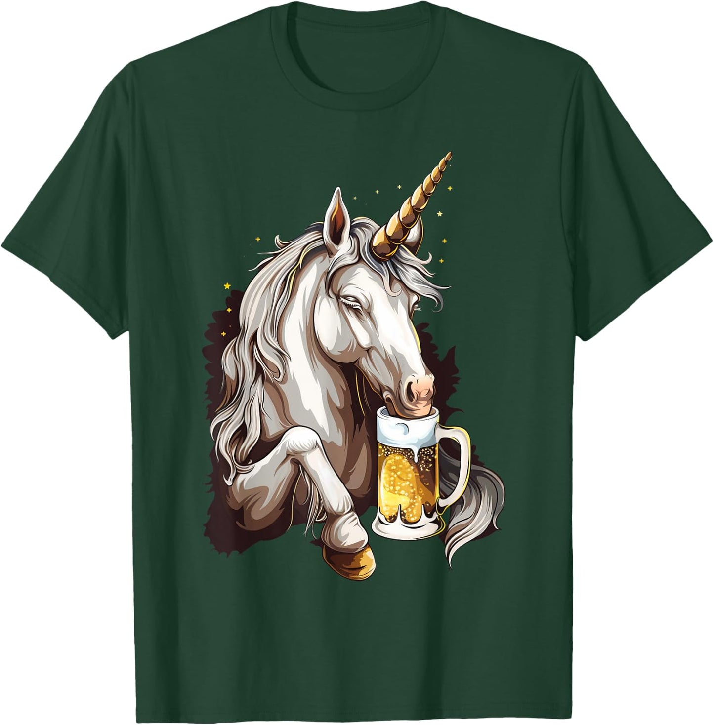 Beer Unicorn T-Shirt - T-Shirt | Forest