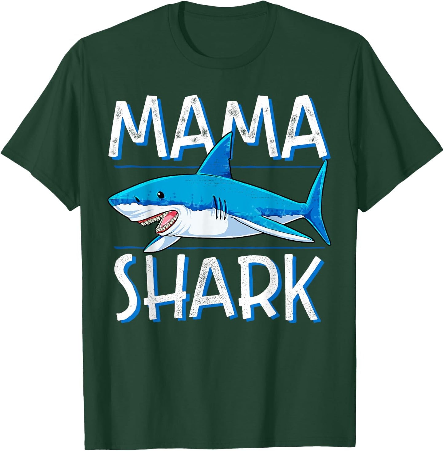 Mama Shark T Shirt Family Matching Mommy Mom Women Jawsome T-Shirt - T-Shirt | Forest
