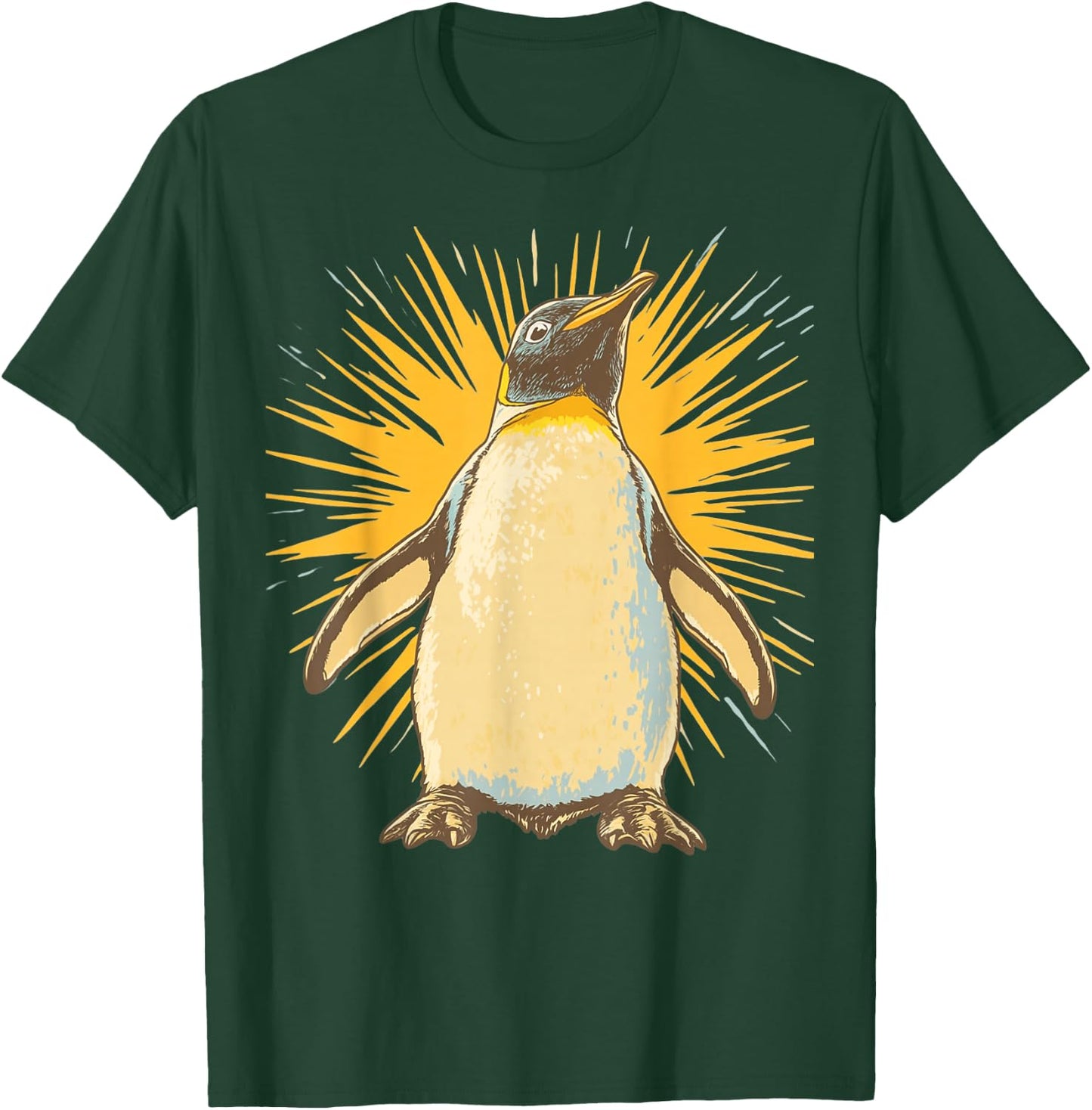 Penguin Graphic Wildlife Art T-Shirt - T-Shirt | Forest