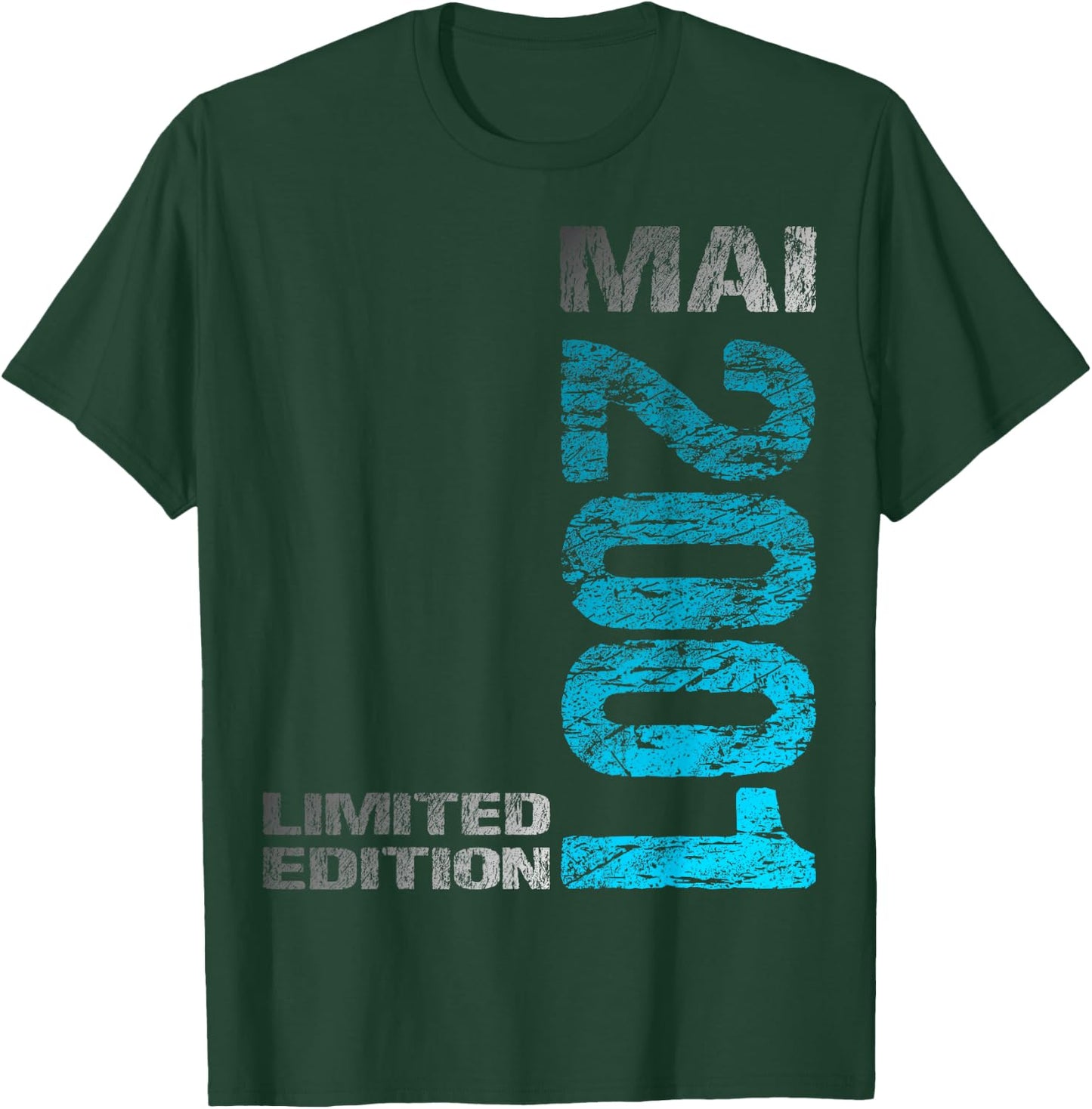 Mai 2001 Mann Frau 25. Geburtstag Limited Edition 25 T-Shirt - T-Shirt | Forest