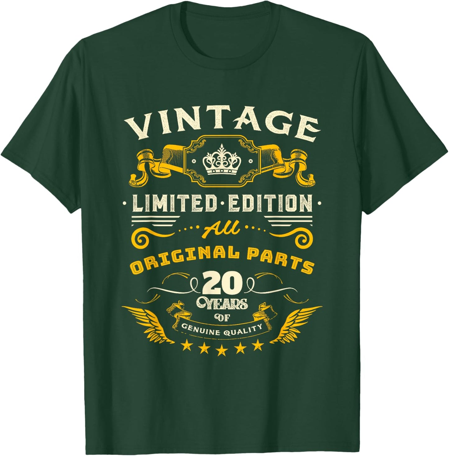 Vintage 2003 Limited Edition 20 Year Old Gifts 20th Birthday T-Shirt - T-Shirt | Forest