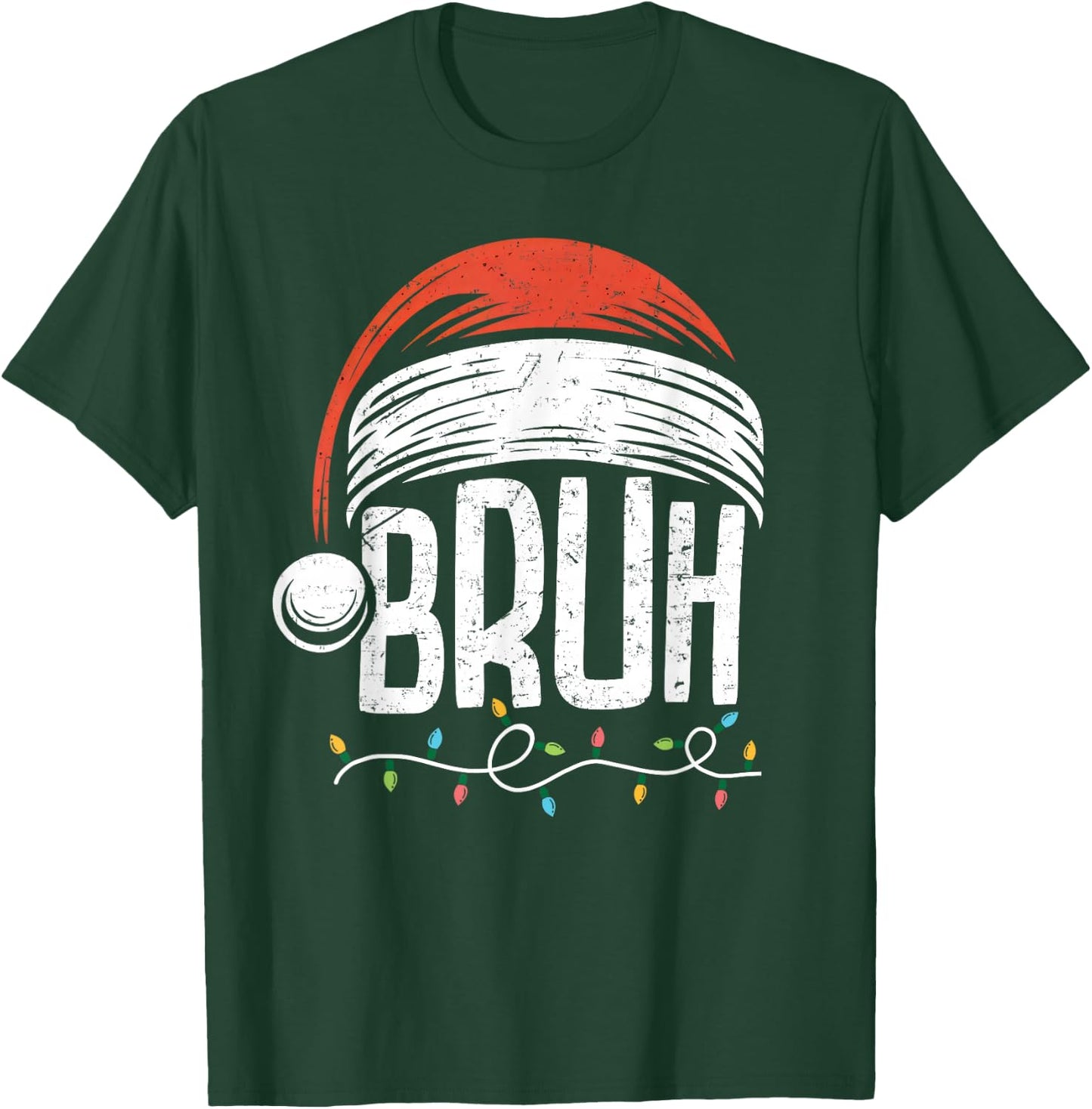Merry Christmas Bruh Xmas Meme Funny Saying for Boys Men T-Shirt - T-Shirt | Forest