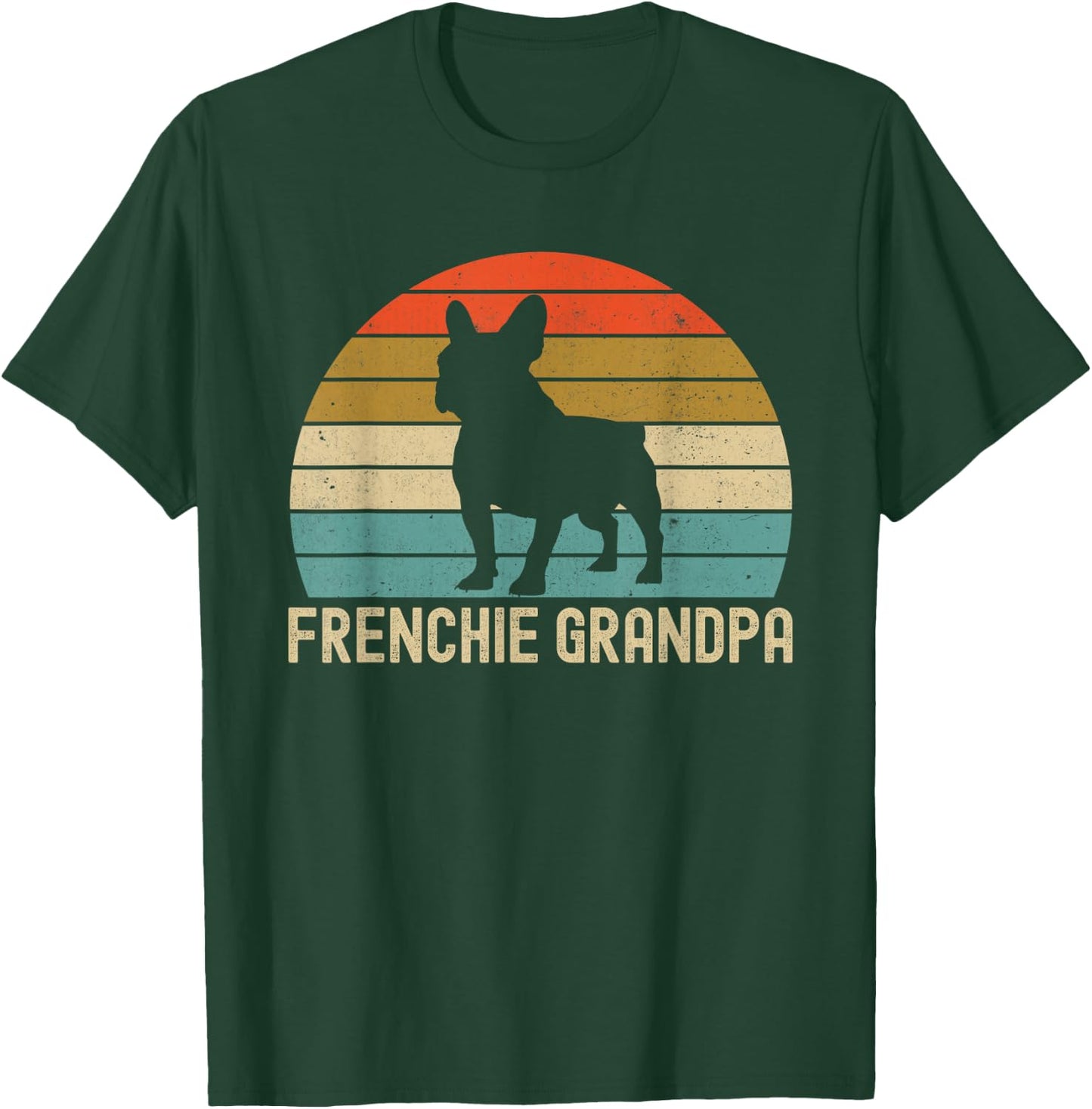 Frenchie French Bulldog Grandpa T-Shirt - T-Shirt | Forest
