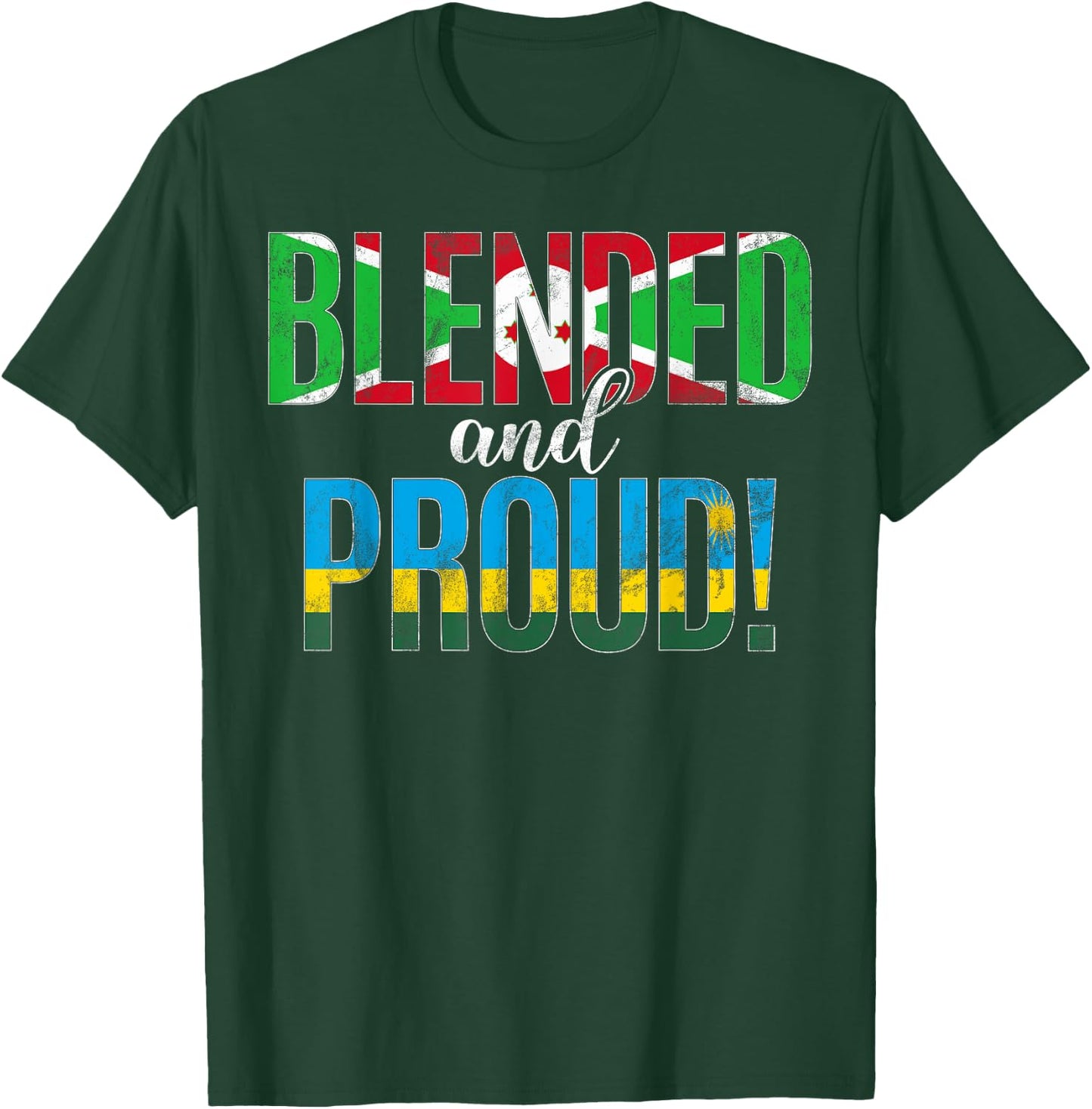 Nationalité mixte et fière moitié burundaise moitié rwandaise T-Shirt - T-Shirt | Forest