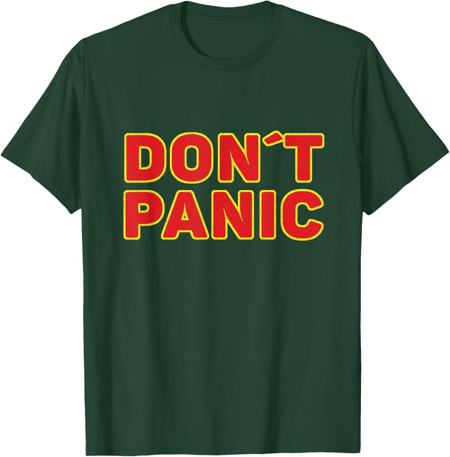 Don't Panic Vintage Distressed, sarcastic panicking T-Shirt - T-Shirt | Forest