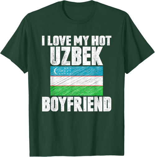 I Love My Hot Uzbek Boyfriend Anniversary Heart Wedding