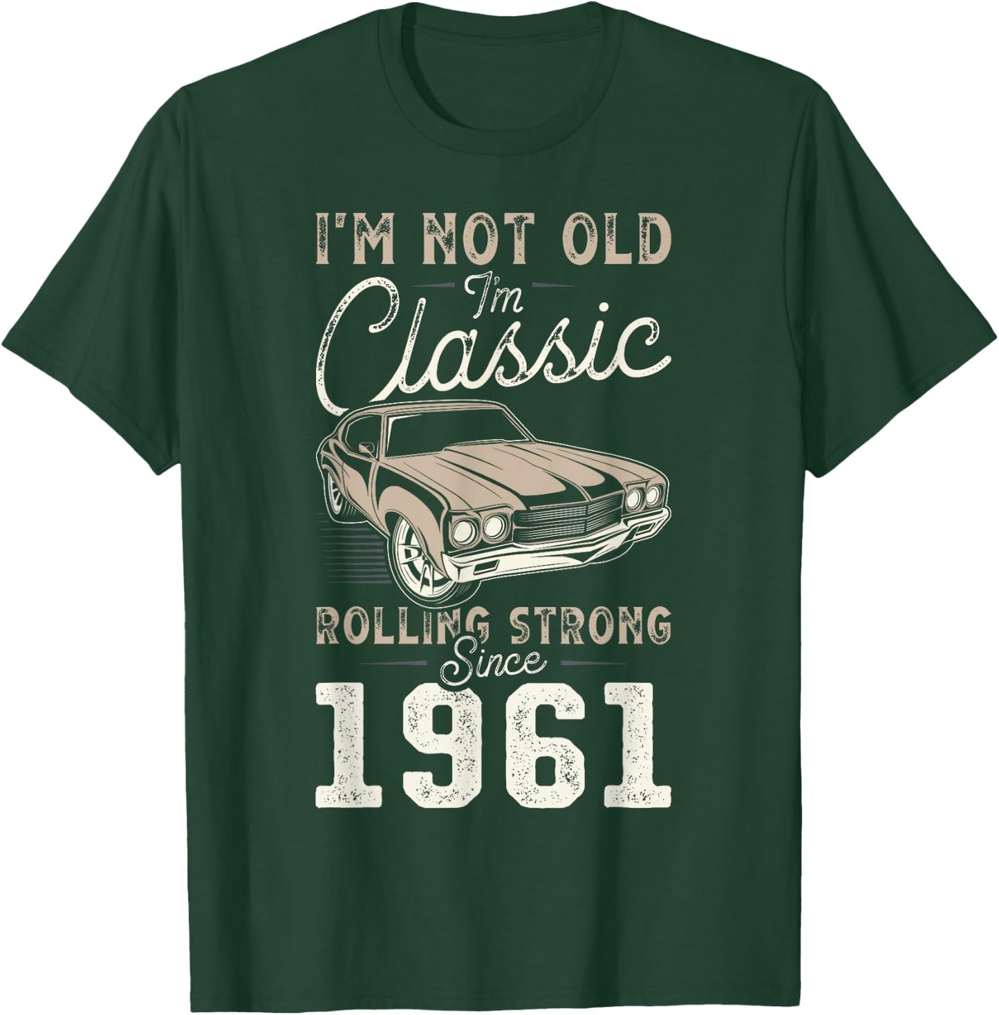 Oldtimer Jahrgang 1961 65. Geburtstag T-Shirt - T-Shirt | Forest