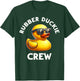 Rubber Duck Funny Quack Yellow Rubber Duckie Crew Graphic T-Shirt - T-Shirt | Forest