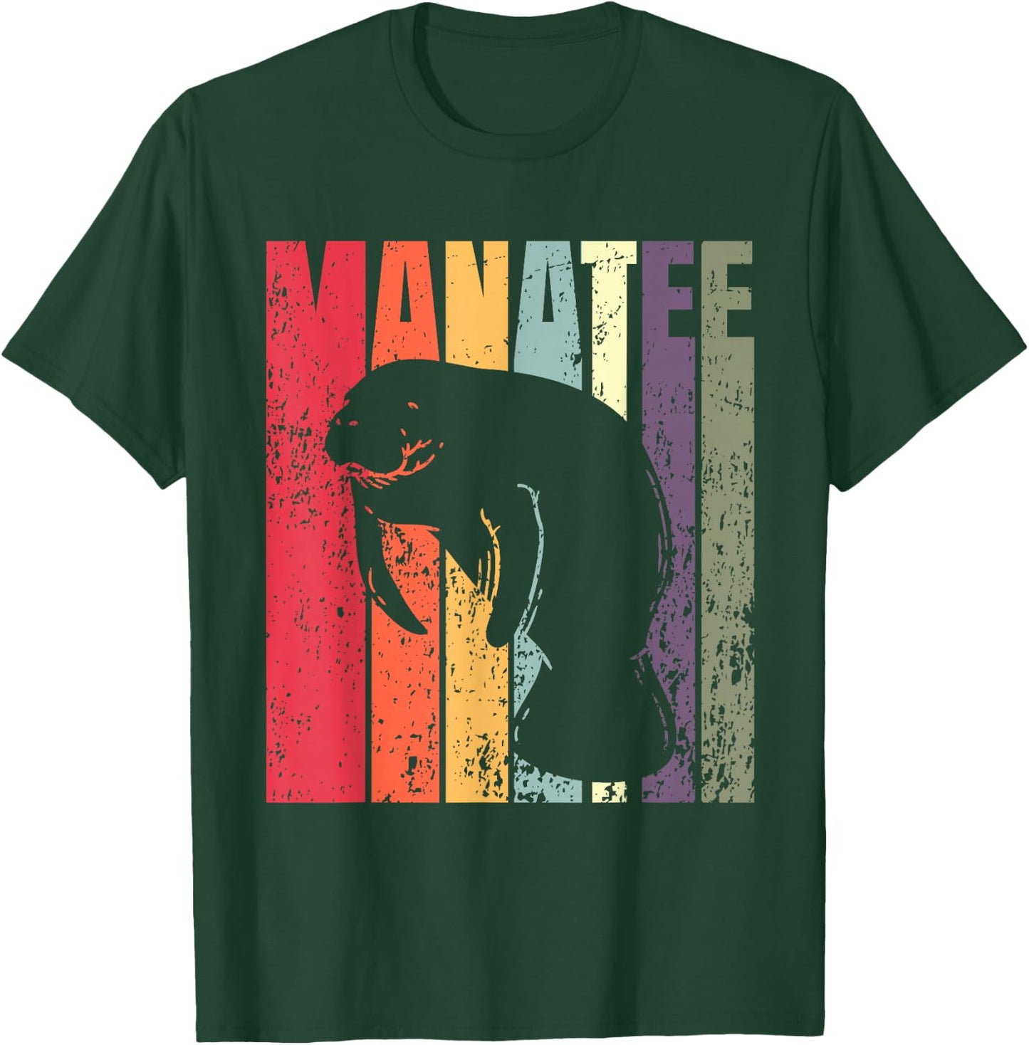 Retro Manatee T-Shirt - T-Shirt | Forest