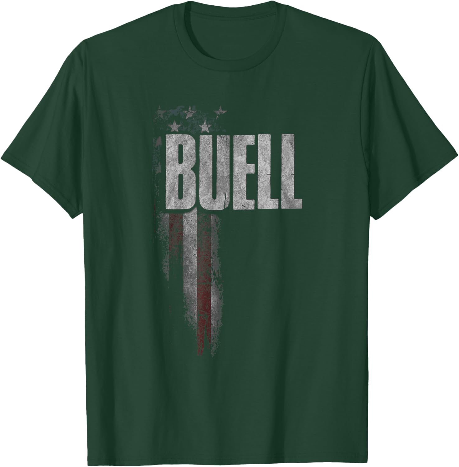 Buell Family American Flag T-Shirt - T-Shirt | Forest