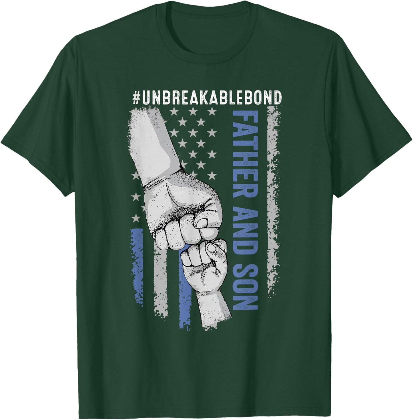Father Son Unbreakable Bond Flag T-Shirt - T-Shirt | Forest