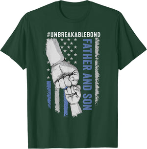Father Son Unbreakable Bond Flag T-Shirt - T-Shirt | Forest