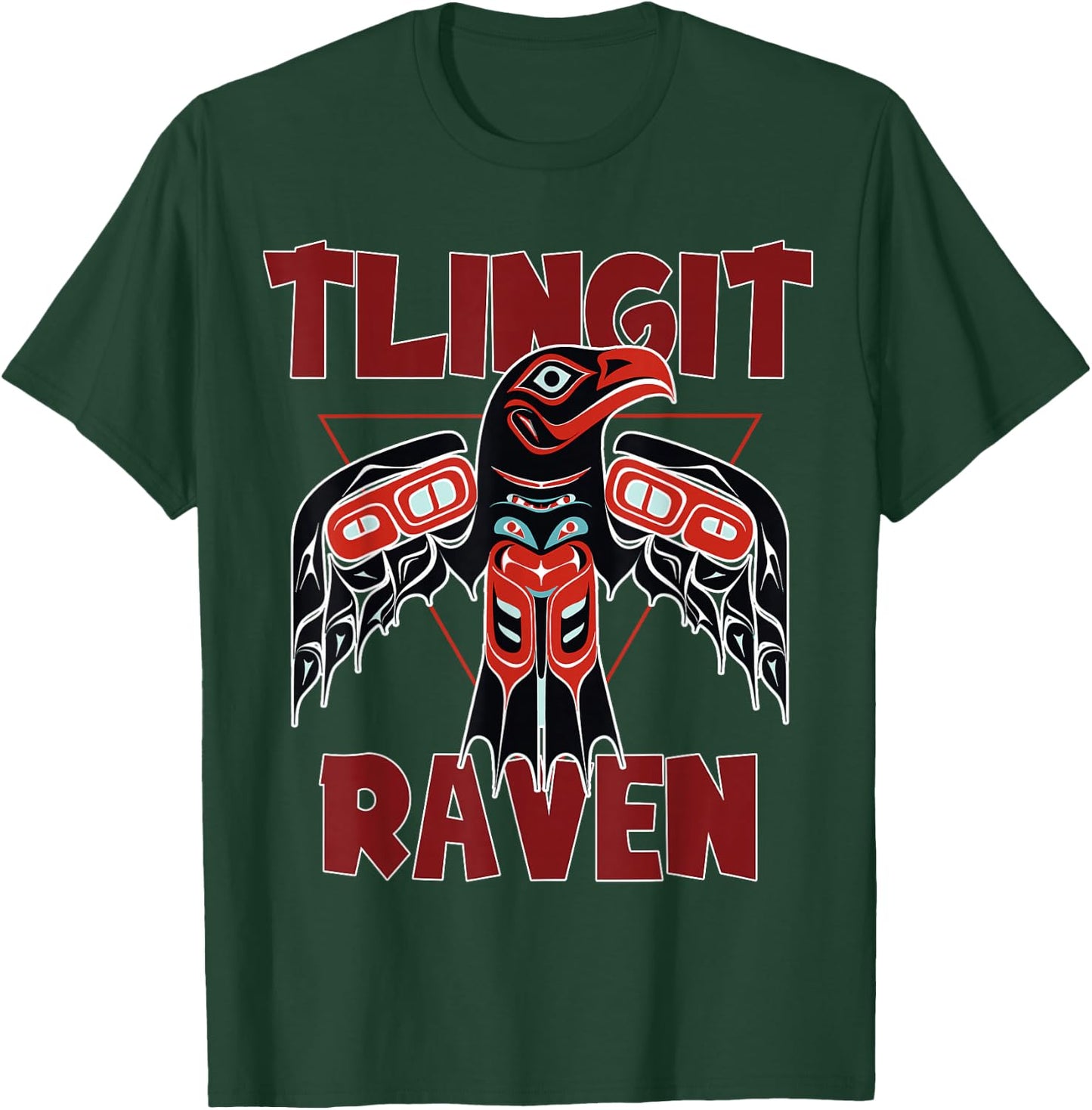 Alaska Tlingit Shirt for Native Raven Totem T-Shirt - T-Shirt | Forest