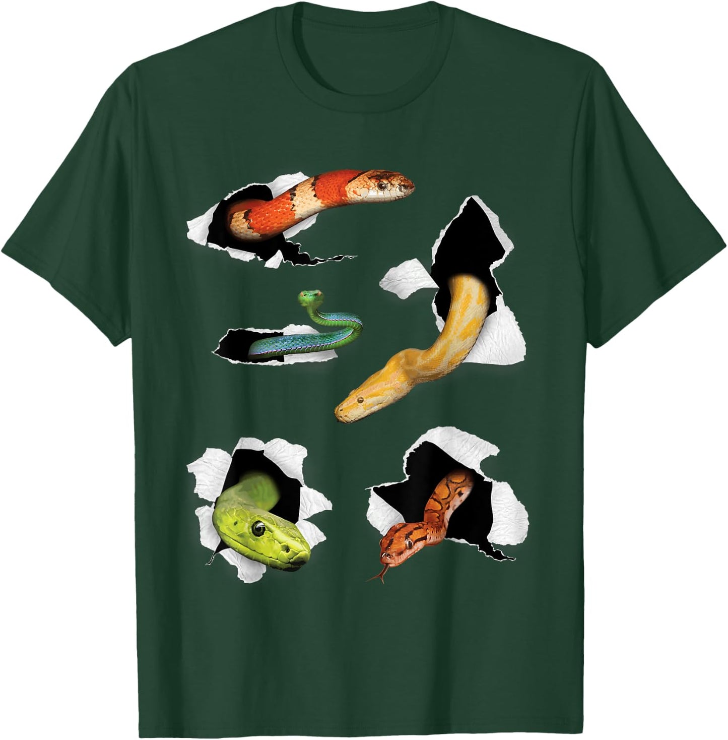Snake Lover, Reptile Lover, Snake Owner, Snake T-Shirt - T-Shirt | Forest