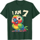 Kids 7 Years old 7 birthday Parrots Boy Girl Parrot T-Shirt - T-Shirt | Forest