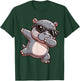 Dabbing Hippo Funny Hippo Zoomotiv Hippo , black, S T-Shirt - T-Shirt | Forest