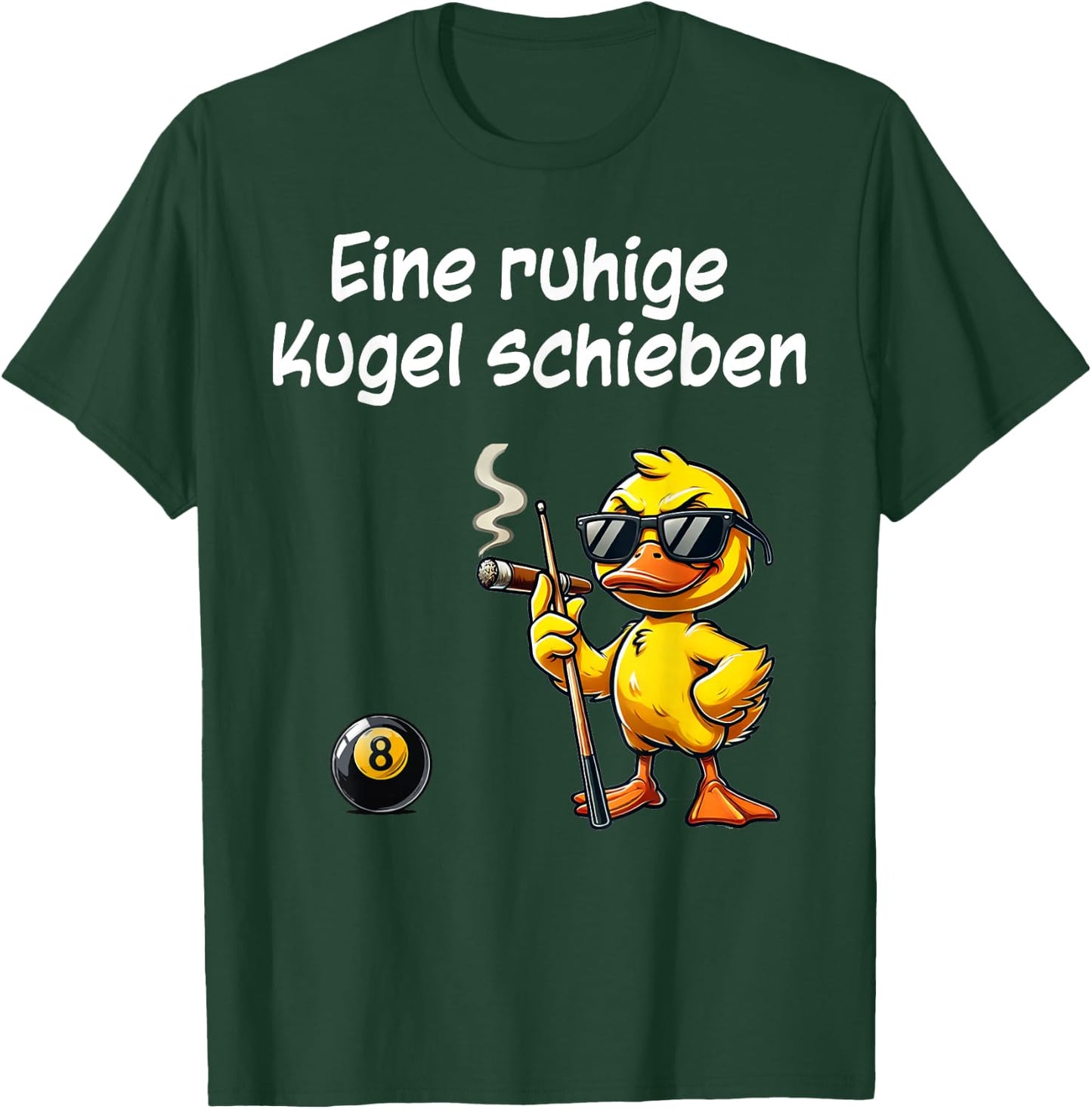 A Quiet Ball Pushing Funny Saying Snooker Billiard , black T-Shirt - T-Shirt | Forest