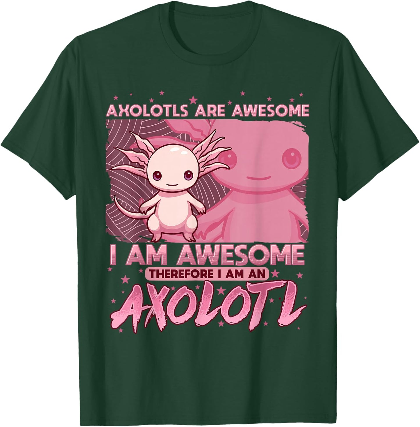 Axolotl Shirts For Girls Boys Kids Cute Axolotls Are Awesome T-Shirt - T-Shirt | Forest