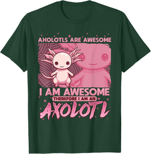 Axolotl Shirts For Girls Boys Kids Cute Axolotls Are Awesome T-Shirt - T-Shirt | Forest