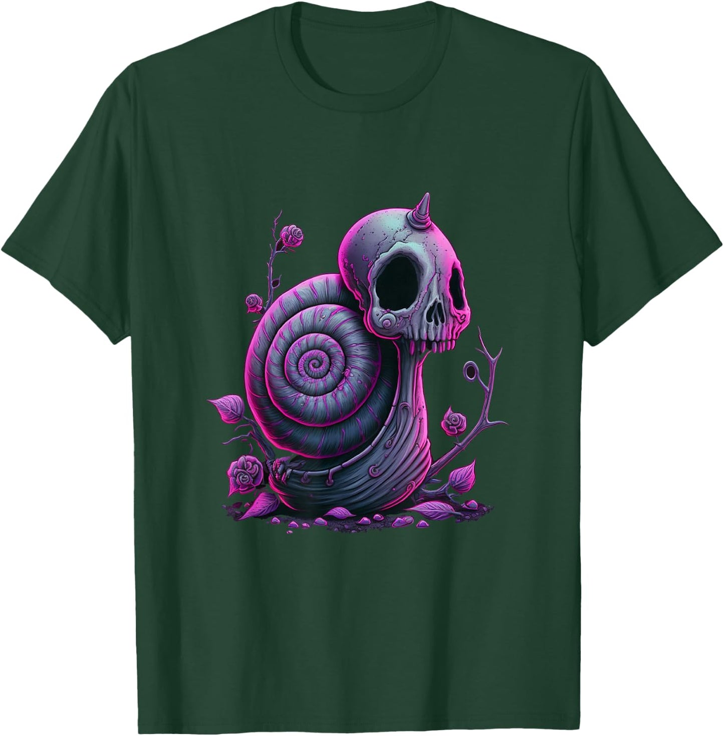 Kawaii Gothic Cute Goth Snake T-Shirt - T-Shirt | Forest