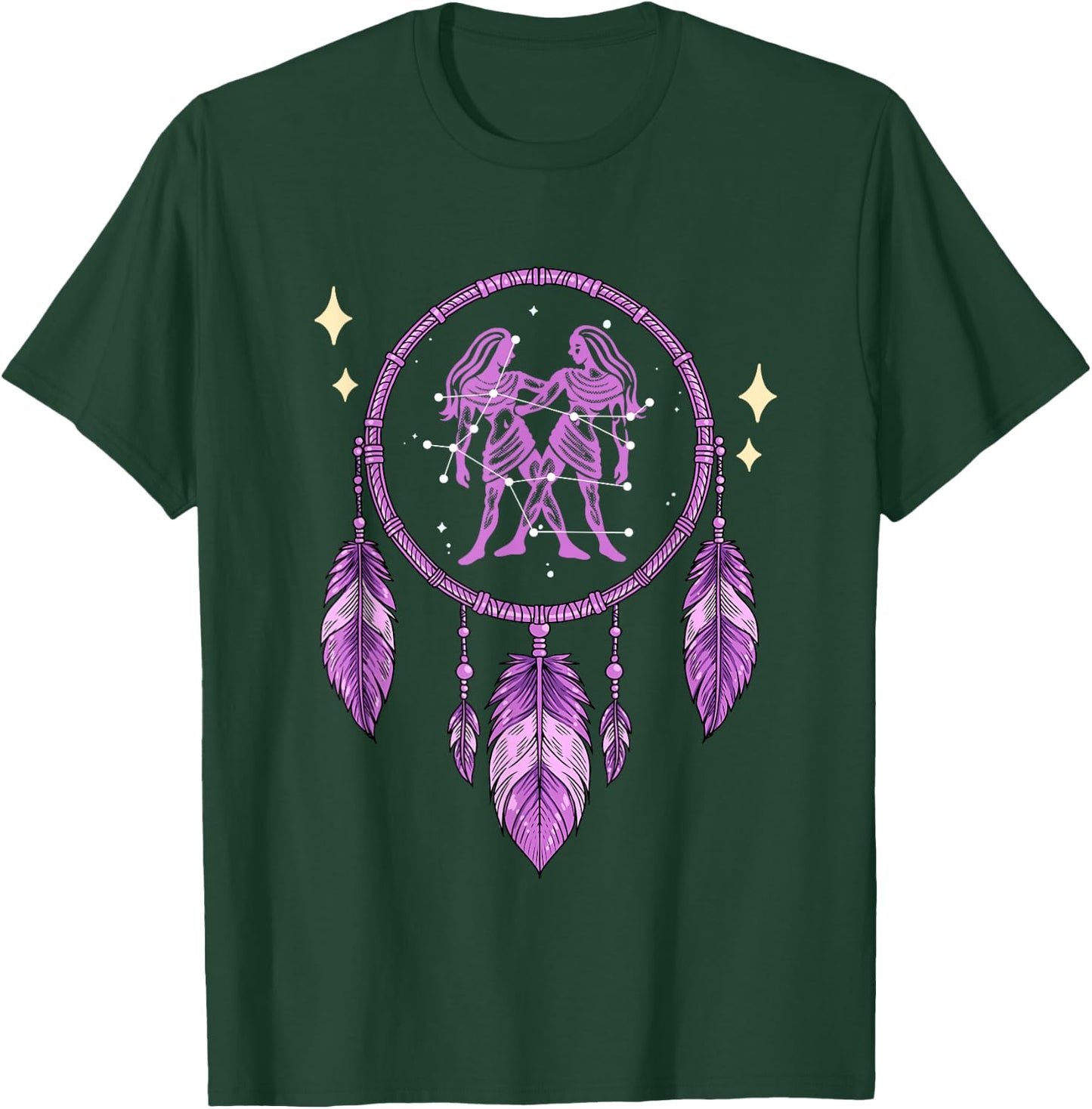Gemini Zodiac Sign T-Shirt - T-Shirt | Forest