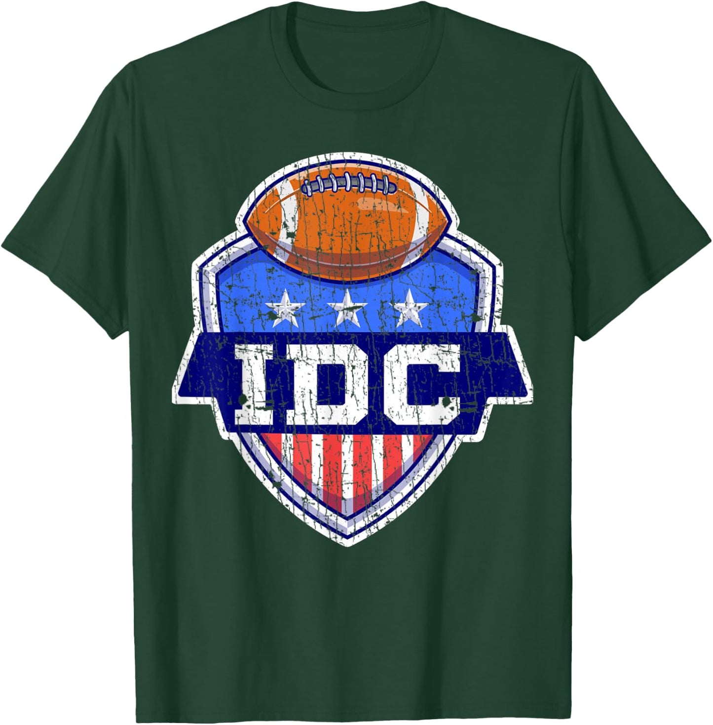 IDC American Football I Don't Care Football Lover T-Shirt - T-Shirt | Forest