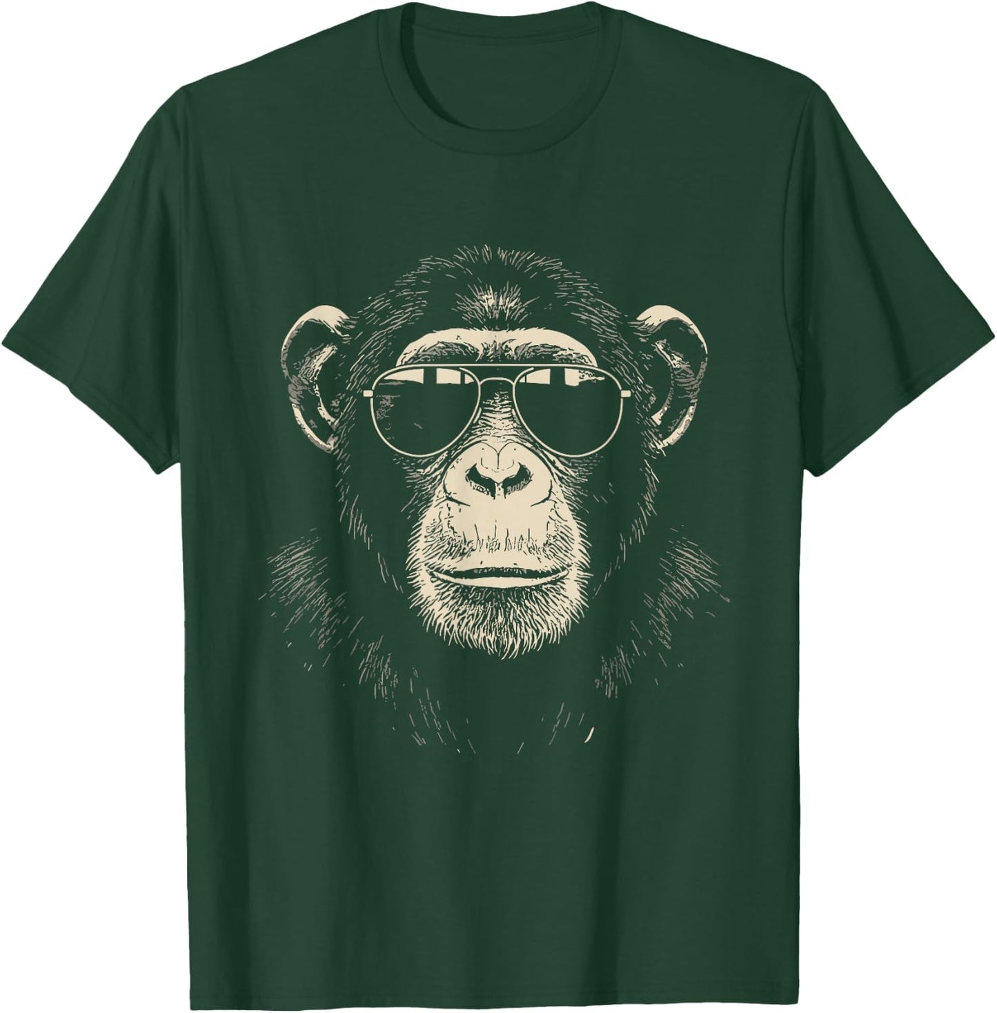 Cute Chimp Wearing Sunglasses Monkey Shirt Women T-Shirt - T-Shirt | Forest