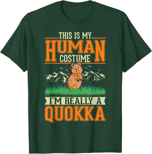 Quokka Human Costume Halloween Quokka T-Shirt - T-Shirt | Forest