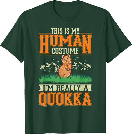 Quokka Human Costume Halloween Quokka T-Shirt - T-Shirt | Forest