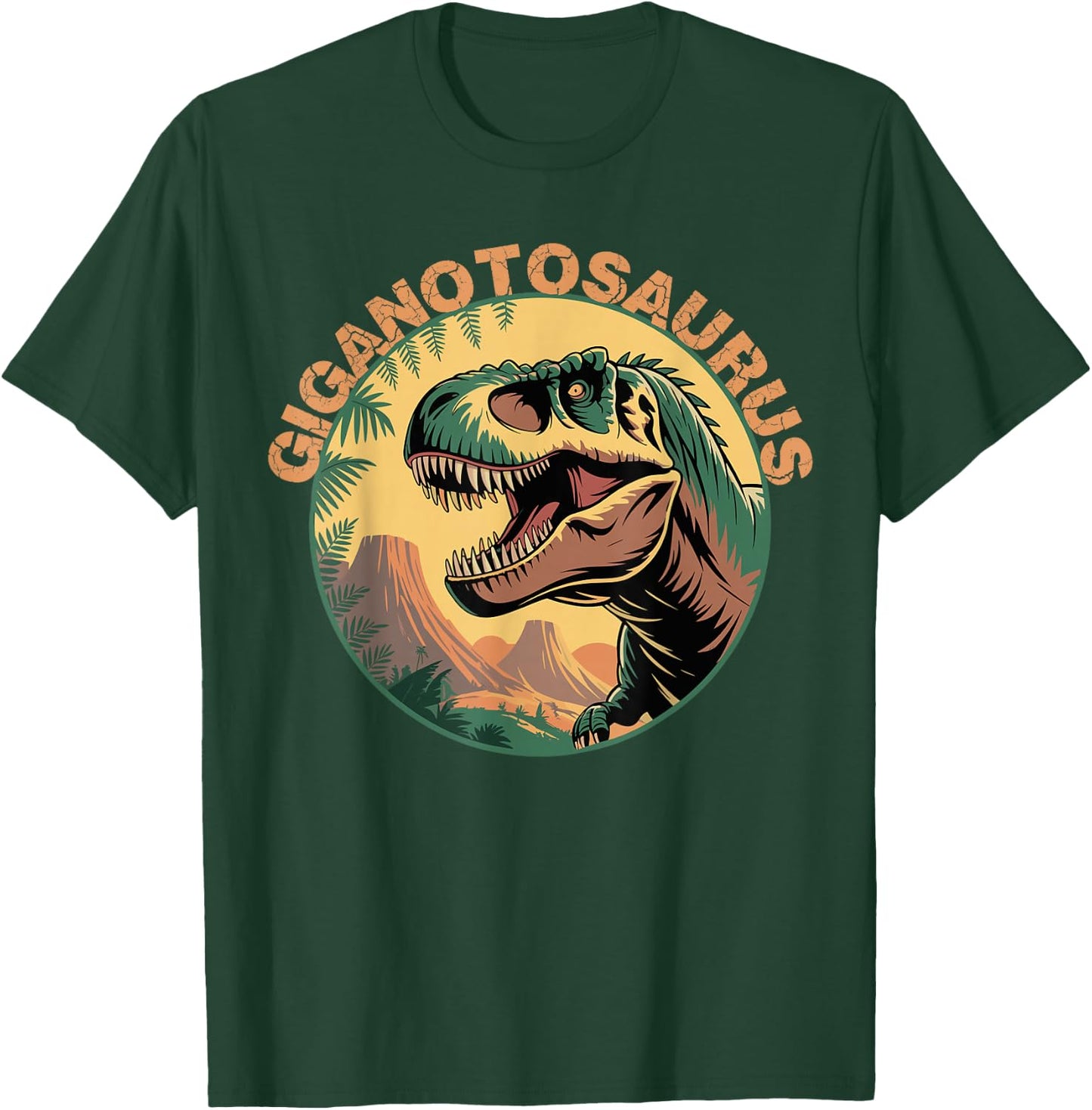 Gigantosaurus Vintage Badge Retro Design T-Shirt - T-Shirt | Forest