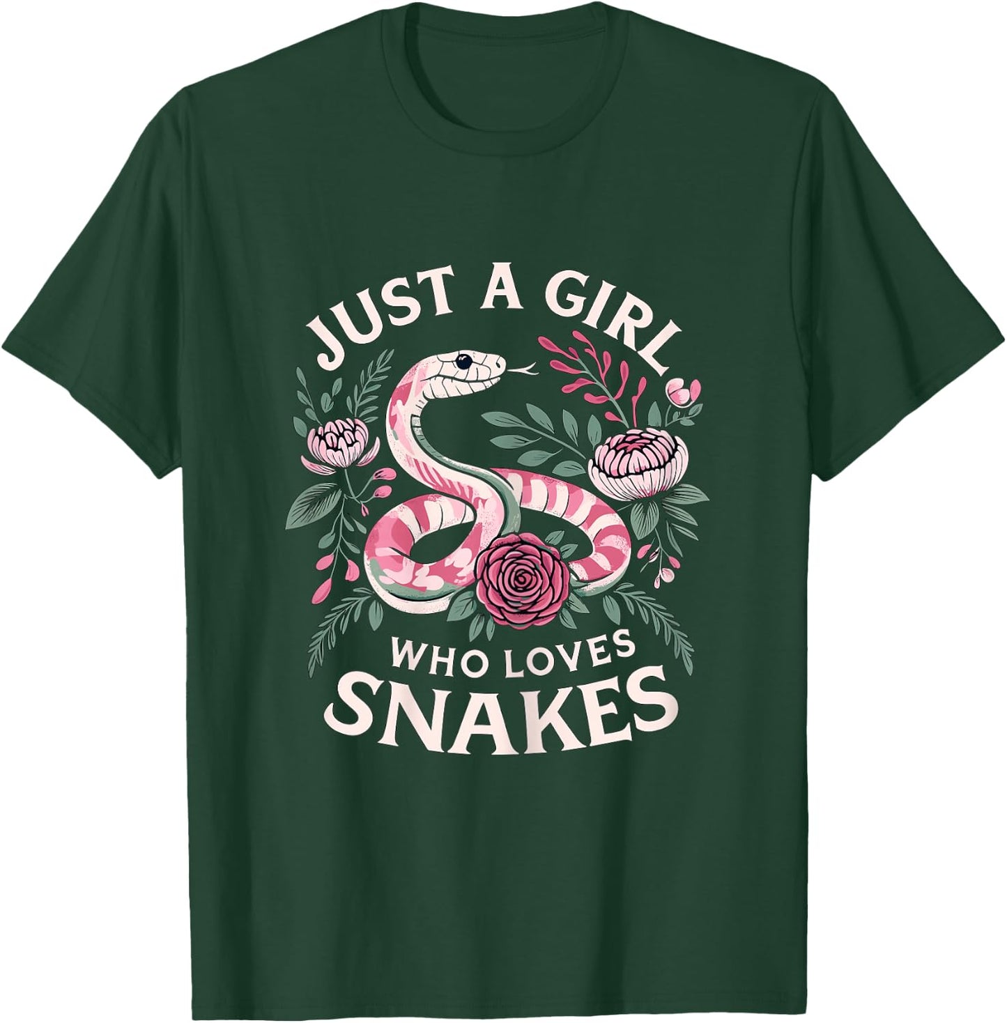 Just a Girl who loves Snakes T-Shirt - T-Shirt | Forest