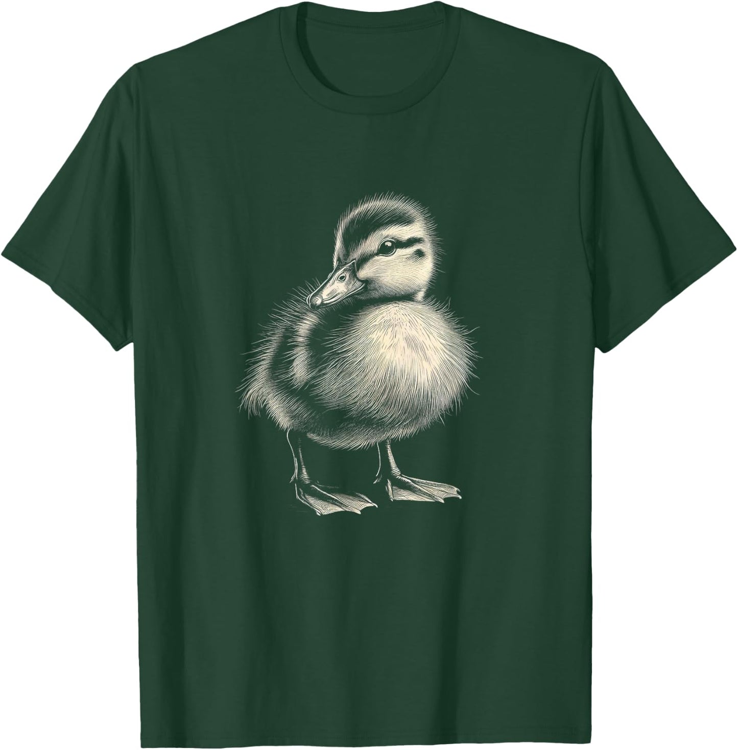 Cute Baby Duck Graphic Duckling Art Design T-Shirt - T-Shirt | Forest