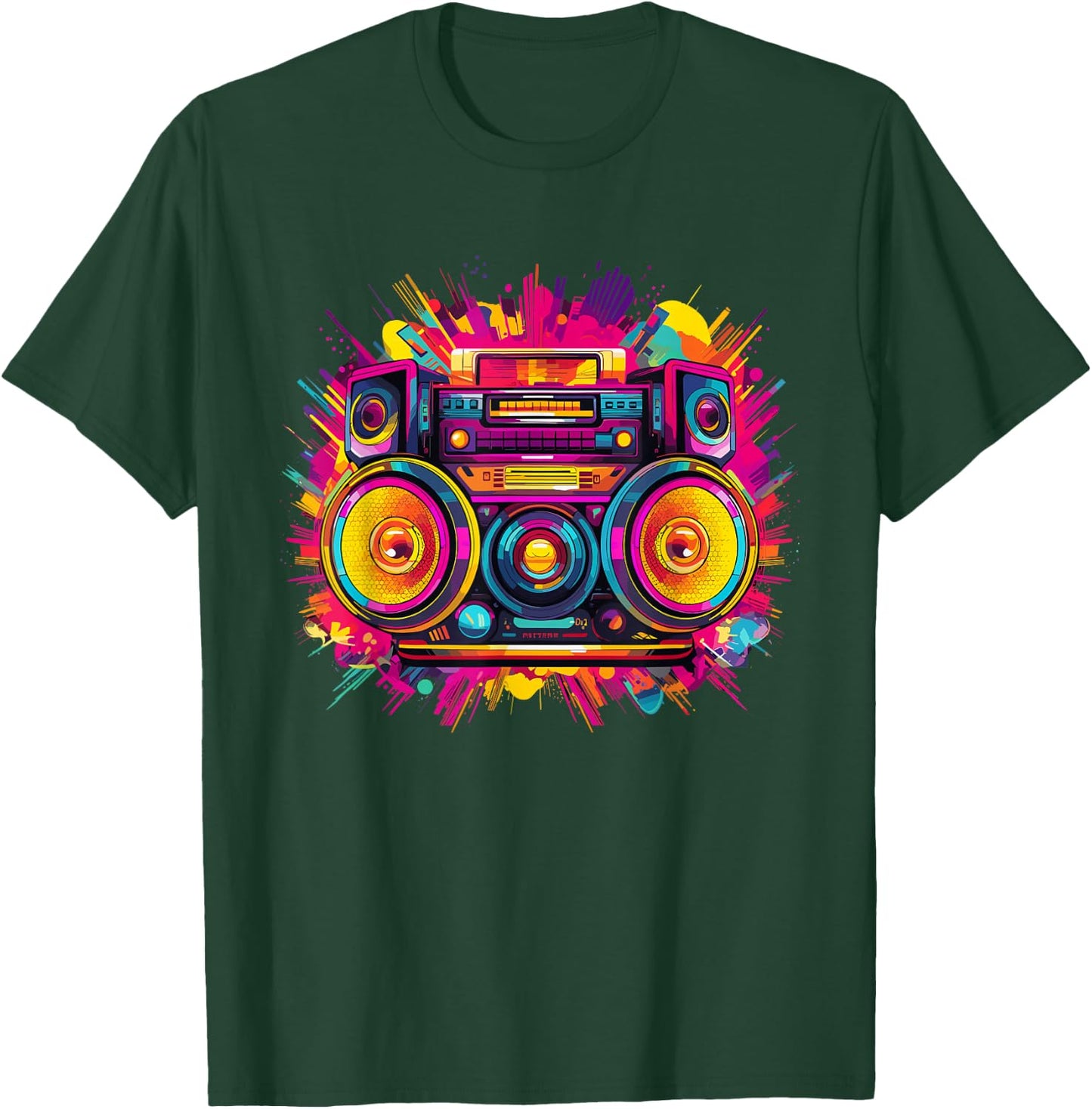 80s Outfit Party Carnival Pop Art Costume Fancy Dress 80s , black T-Shirt - T-Shirt | Forest