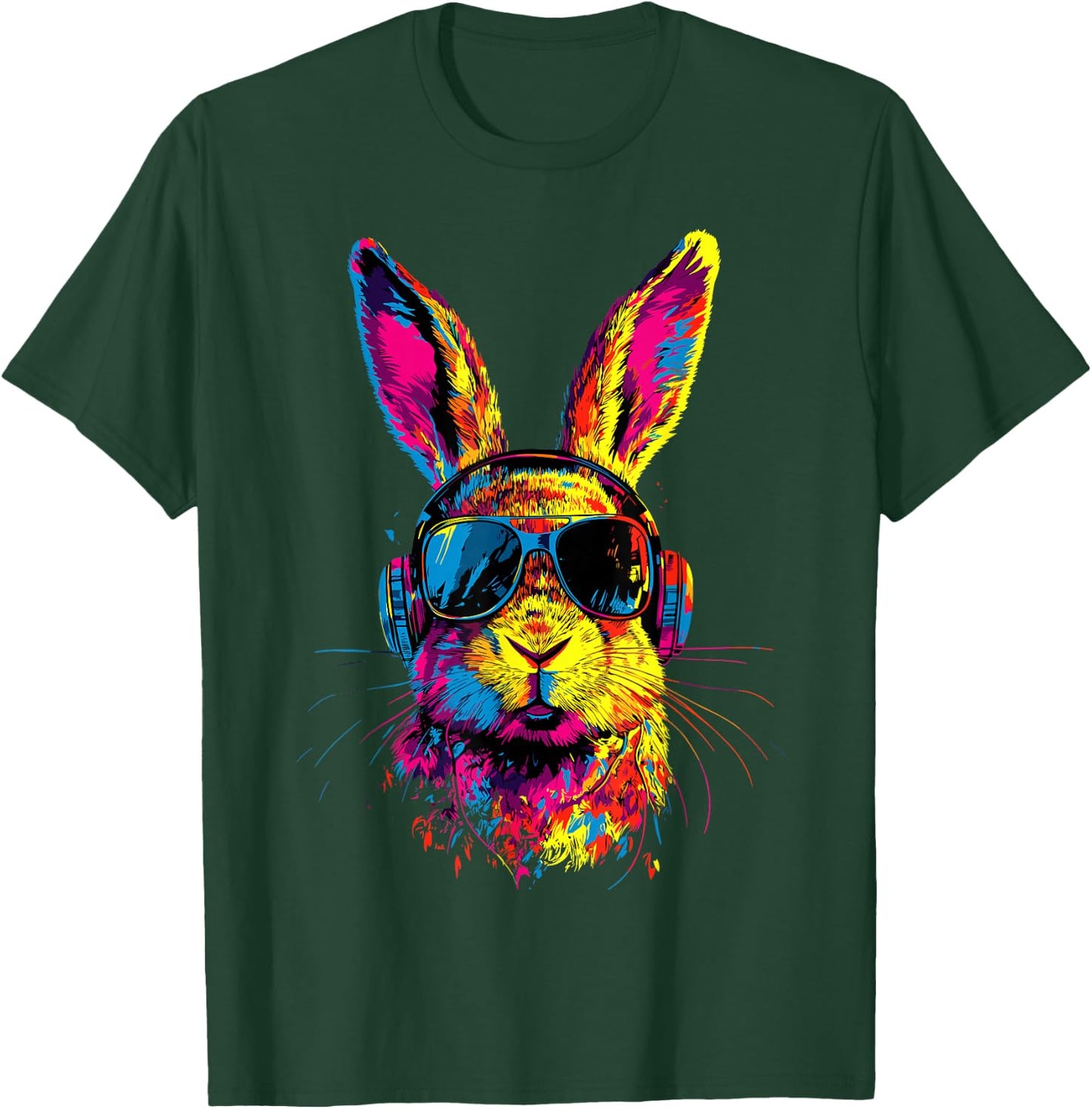 Lapin avec Lunettes de Soleil Lapin des Champs Doux Lapins T-Shirt - T-Shirt | Forest