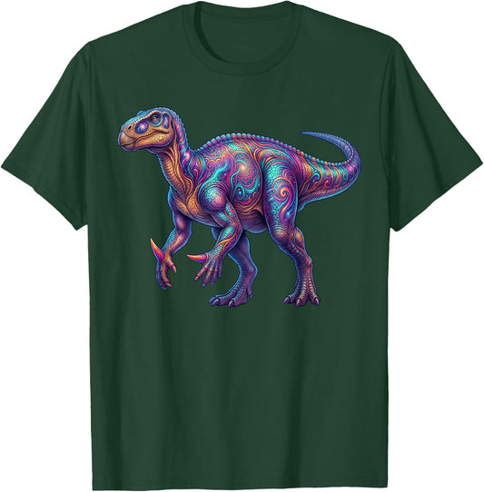 Iguanodon Dinosaur Paleontology Prehistoric Herbivore T-Shirt - T-Shirt | Forest