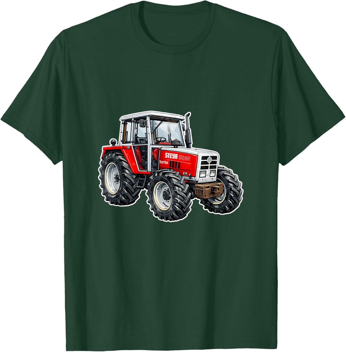 Steyr Austria Laster Landwirtschaft Trecker 8090 Traktor T-Shirt - T-Shirt | Forest