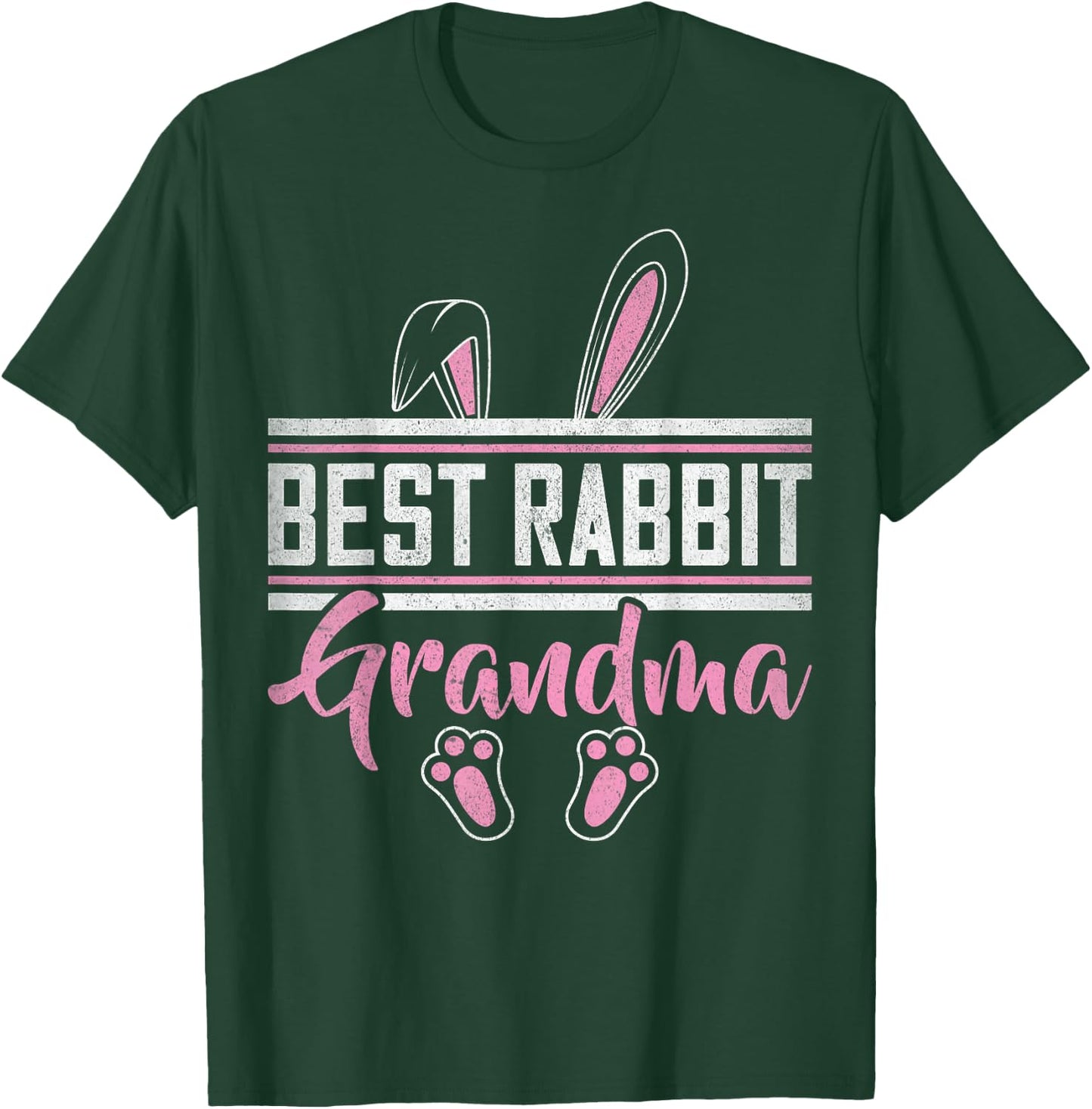 Best Rabbit Grandma Ever Bunny Grandma T-Shirt - T-Shirt | Forest