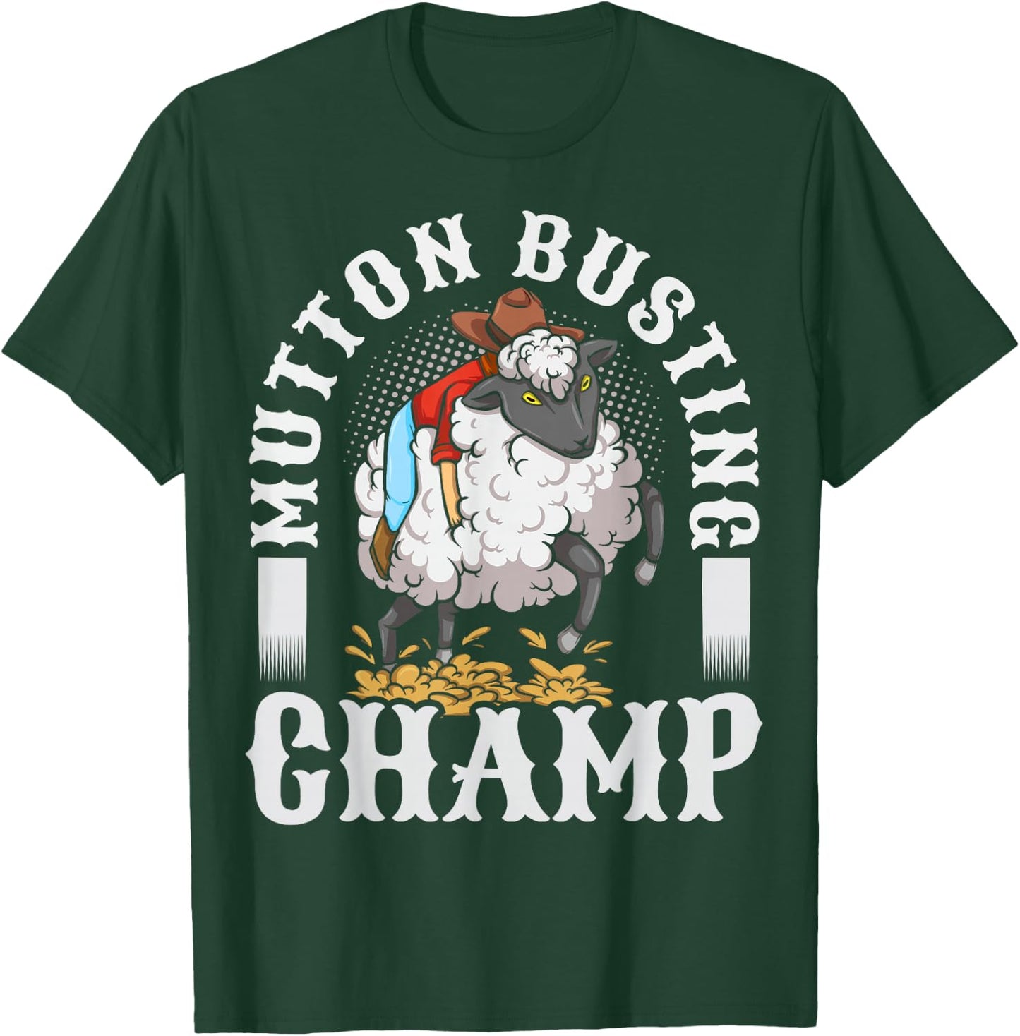 Youth Rodeo Mutton Busting Design for a Mutton Buster T-Shirt - T-Shirt | Forest