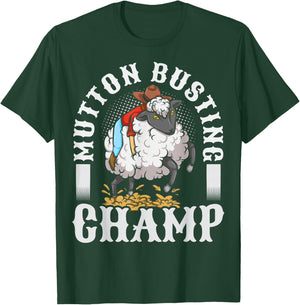 Youth Rodeo Mutton Busting Design for a Mutton Buster T-Shirt - T-Shirt | Forest