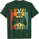 40th Birthday Man Woman 40 Years Game Controller Gamer T-Shirt - T-Shirt | Forest