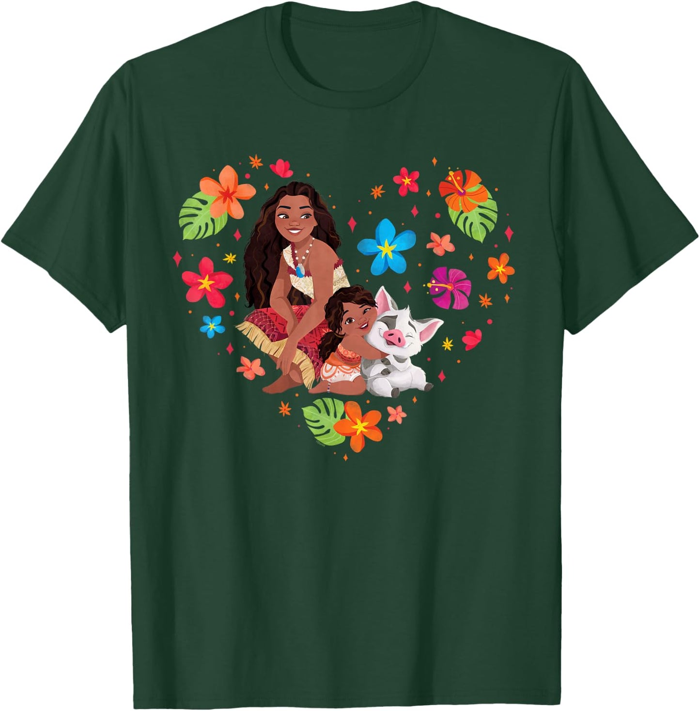 Disney Moana 2 Moana Simea and Pua Tropical Heart Sisters , blue T-Shirt - T-Shirt | Forest