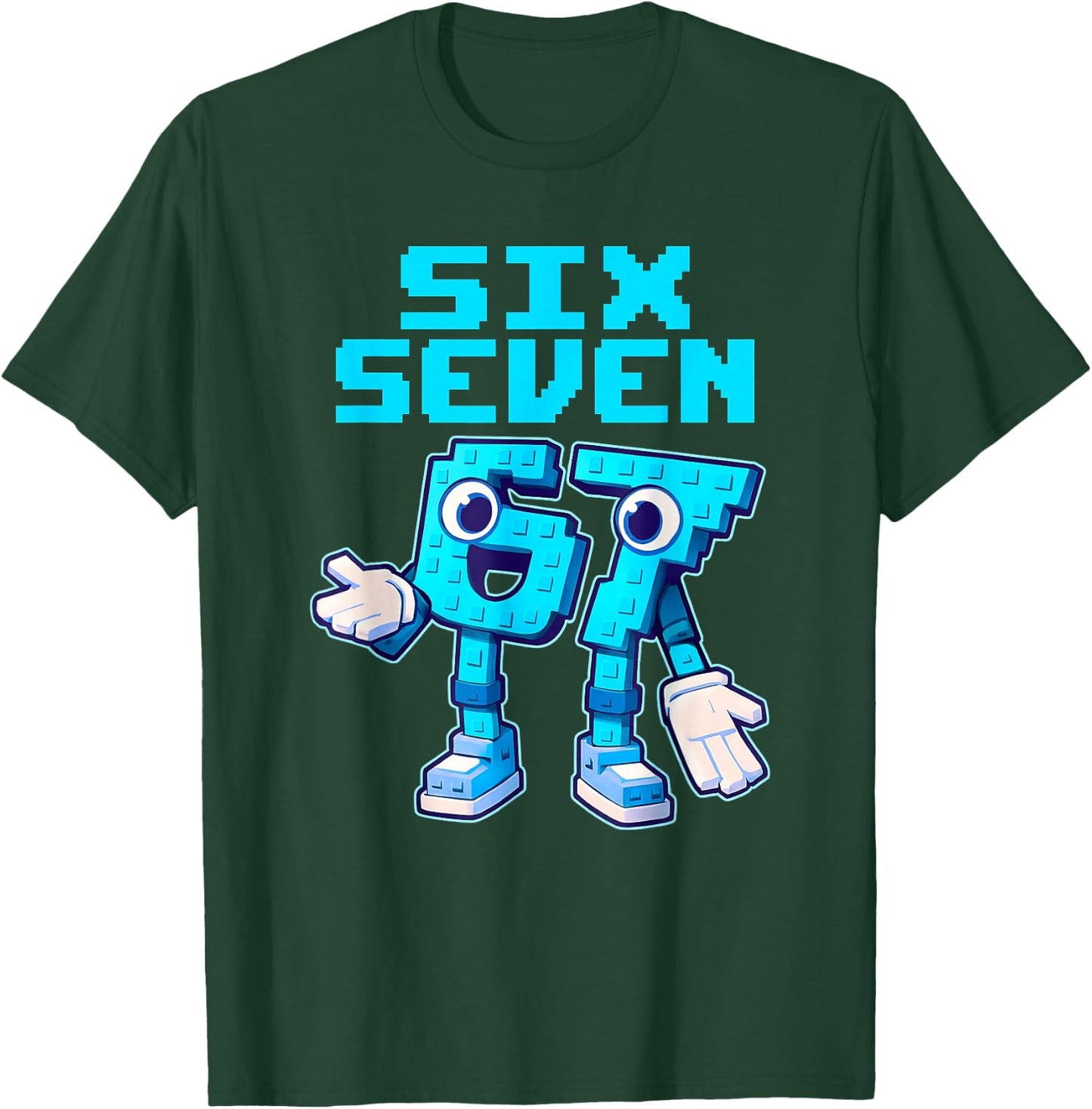 Kinder Meme 67 Six Seven 6 7 T-Shirt - T-Shirt | Forest