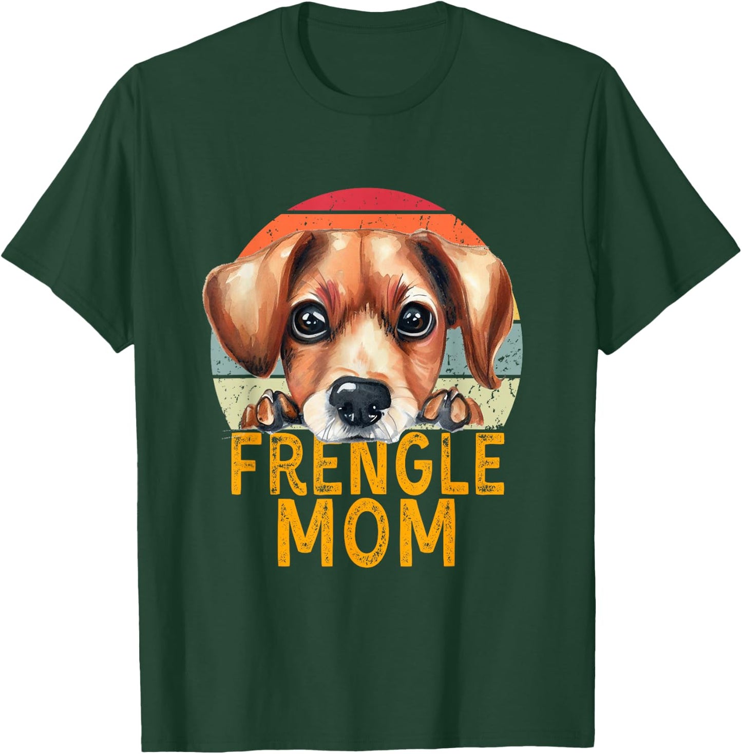 Frengle Dog Mom Retro Vintage Funny My Dogs Are My Cardio T-Shirt - T-Shirt | Forest