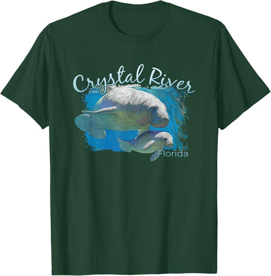 Crystal River Florida Love The Manatees T-Shirt - T-Shirt | Forest